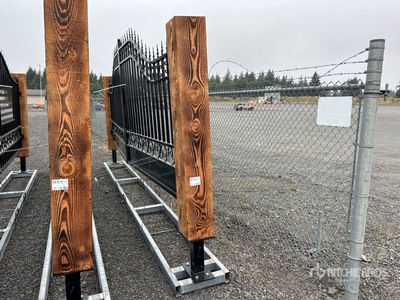 2026 Suihe SH-ST-20PD-1 20 ft x 8 ft 6 in Wrought Iron Bi-Parting Driveway Gate (Unused)