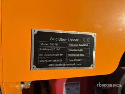 2026 SDLOOL SL360TD Skid Steer Loader (Unused)