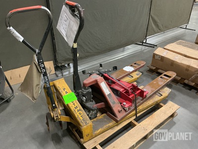 (2) Assorted Pallet Jacks & (1) Transmission Jack