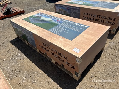 2026 AGR-MC2040 20 ft x 40 ft Steel Carport (Unused)