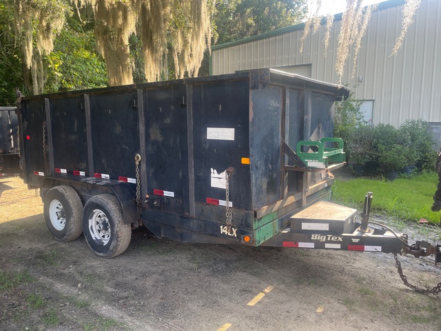 2016 Big Tex 14 ft T/A Dump Utility Trailer