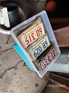 Quantity of Vintage License Plates
