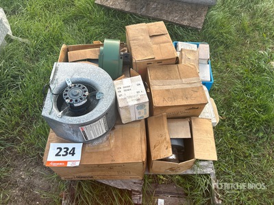 Quantity of HVAC Parts, Blower Motors & Honeywell Fan Controls
