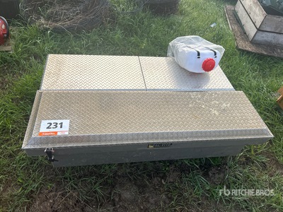 Quantity of (2) Aluminum Diamond Plate Truck Tool Boxes, Seal-Tite & Delta