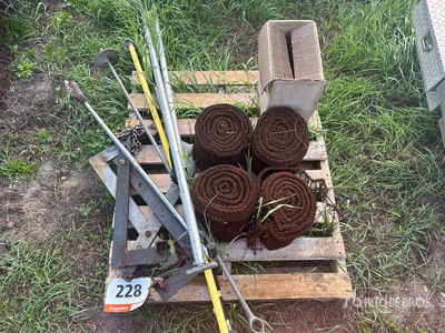 Quantity of Tie Wire Coils, Metal Stands & Hand Tools