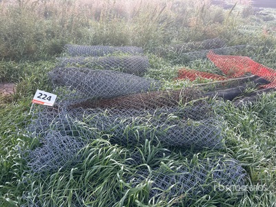 Quantity of Rolls of Chain Link Fencing & Plastic Safety Fencing