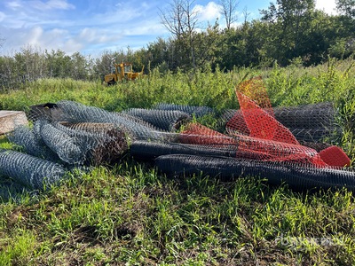 Quantity of Assorted Rolls of Chain Link Fencing & Plastic Safety Fencing