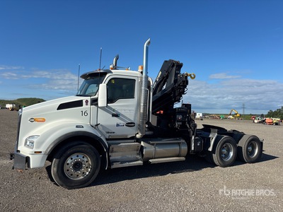 2015 Hiab 122 E-5 HIDUO 4200 lb Knuckle Boom on 2016 Kenworth T880 6x4 Camión Grúa