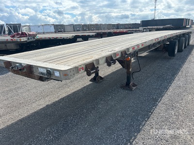 2011 Manac 104 53 ft Quad/A Flatbed Trailer