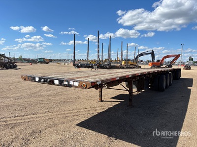 2008 Doepker HB12207L 32 ft Super B-Train Lead مقطورة مسطحة