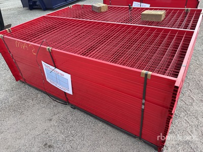 Quantity of (30) Canex 8 ft x 6 ft Powder Coated Bauzaun (Unused)