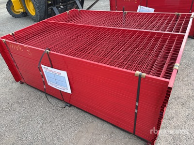 Quantity of (30) Canex 8 ft x 6 ft Powder Coated Bauzaun (Unused)