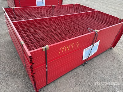 Quantity of (30) Canex 8 ft x 6 ft Powder Coated Bauzaun (Unused)