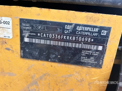 2017 Cat 336F L Rupsgraafmachine