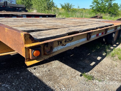 2002 Trail King TK40LP 20 ft T/A Equipment Trailer