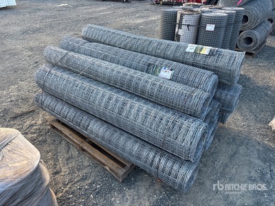 Quantity of (12) x 6 ft Galvanized Rolls of Deer Galvanized Fencing (Unused)