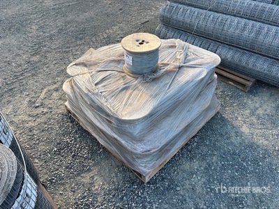Quantity of (26) Spools of Galvanized Smooth Wire Barbed Wire