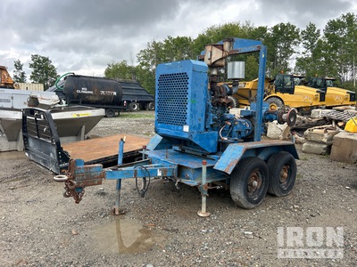 4 in Portable Trailer-Mounted Water Pump