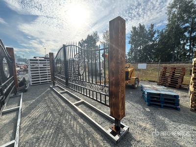 2026 EG Earthy Grounds EG-T20-TL 20 ft x 7 ft Steel Bi-Parting Driveway Gate (Unused)