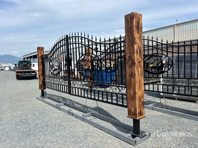 2026 EG Earthy Grounds EG-T20-DM 20 ft x 7 ft Steel Driveway Gate (Unused)