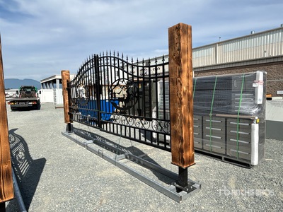 2026 EG Earthy Grounds EG-T20-DM 20 ft x 7 ft Steel Bi-Parting Driveway Gate (Unused)