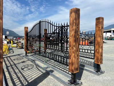 2026 EG Earthy Grounds EG-T20-DF 20 ft x 7 ft Steel Bi-Parting Driveway Gate (Unused)