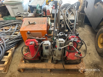 Quantity of Assorted Magnetic Drill Presses, Welder & Electrical Equipment أدوات يدوية متنوعة