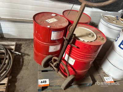 Quantity of (3) Polyurethane Spray Foam Chemical & Bin Transfer Dolly