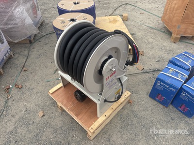 Electric Metered 50 ft Diesel Fuel Reel with HD 12v Pump (Unused)