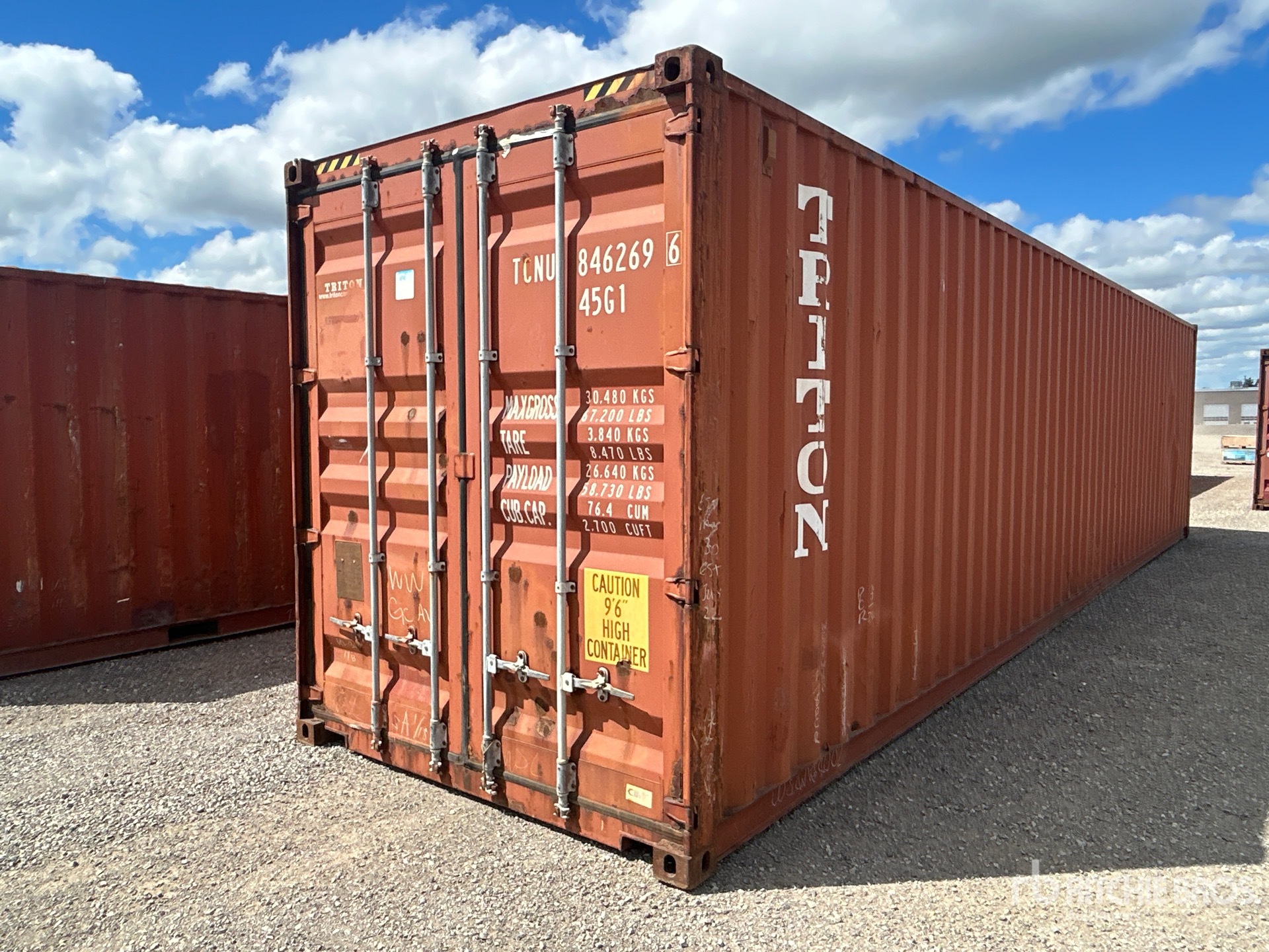2008 40 ft High Cube Storage Container