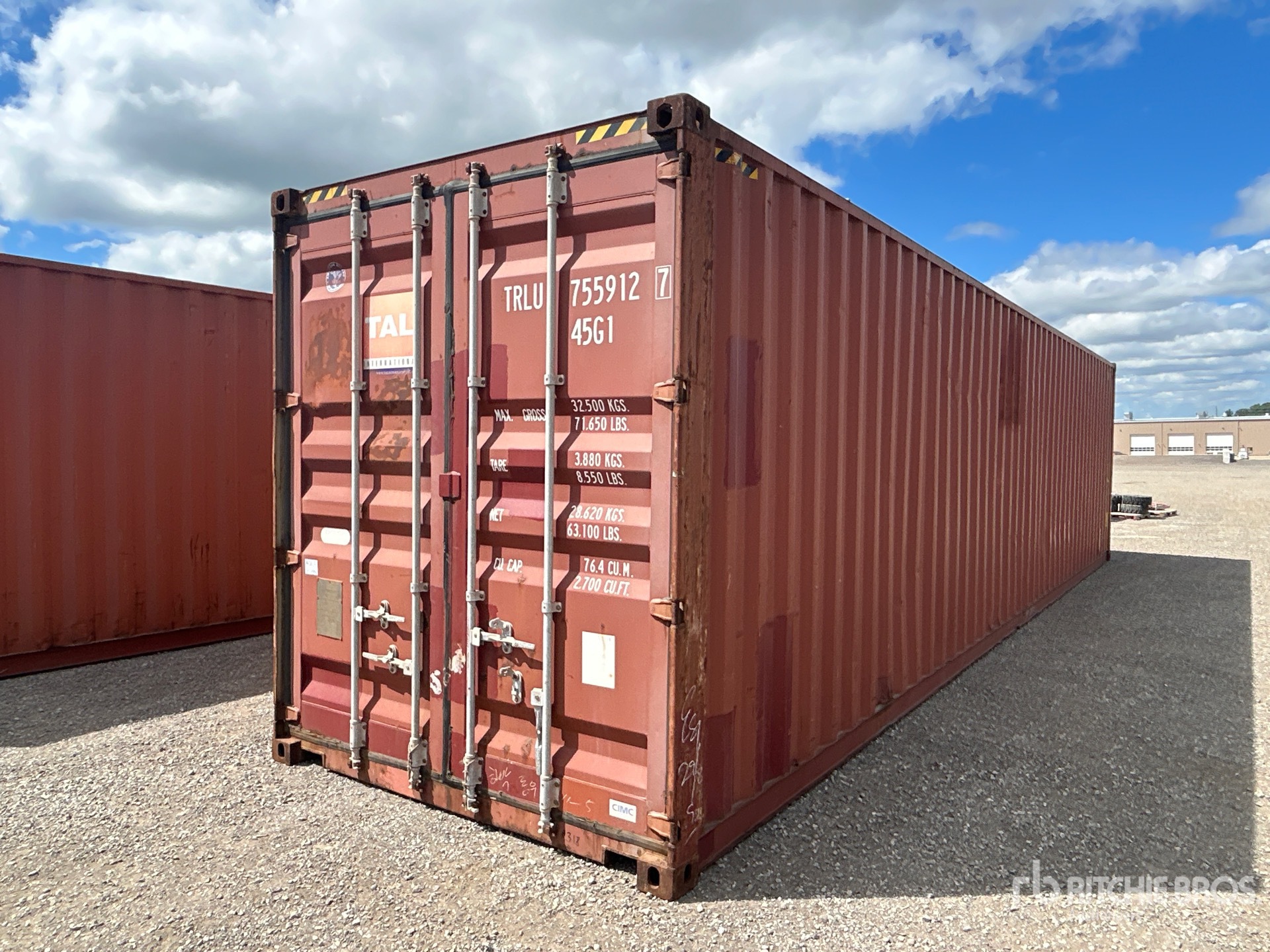 2008 40 ft High Cube Storage Container