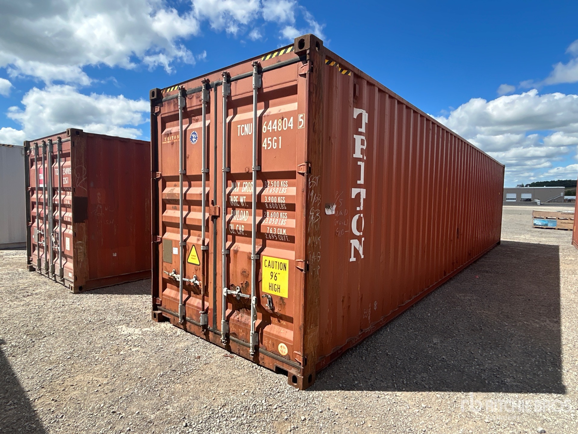 2012 40 ft High Cube Storage Container