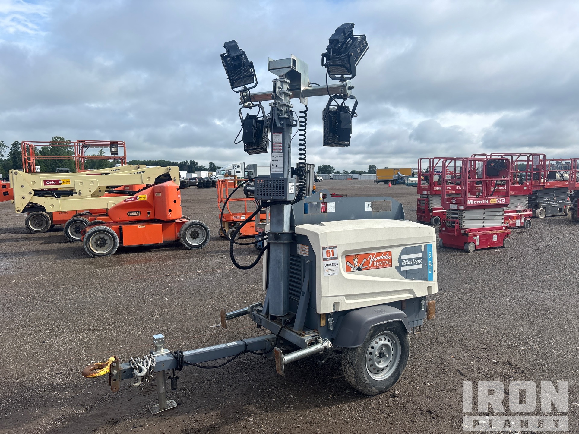 2019 Atlas Copco V5 2.8 kW Tour d'éclairage