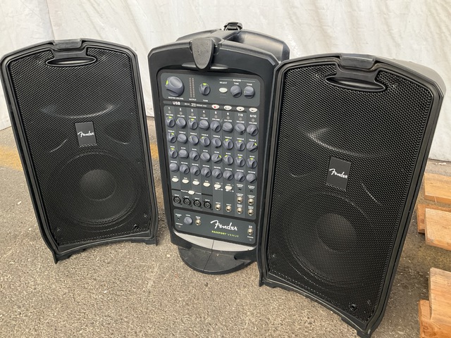 (3) Fender Portable Sound Systems & (2) Aiphone Sub Stations (3) Fender Portable Sound Systems & (2) Aiphone Sub Stations