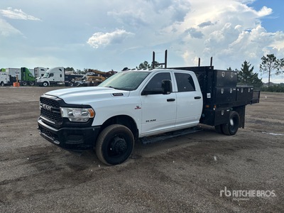 2022 Ram 3500 4x4 Crew Cab شاحنة مسطحة