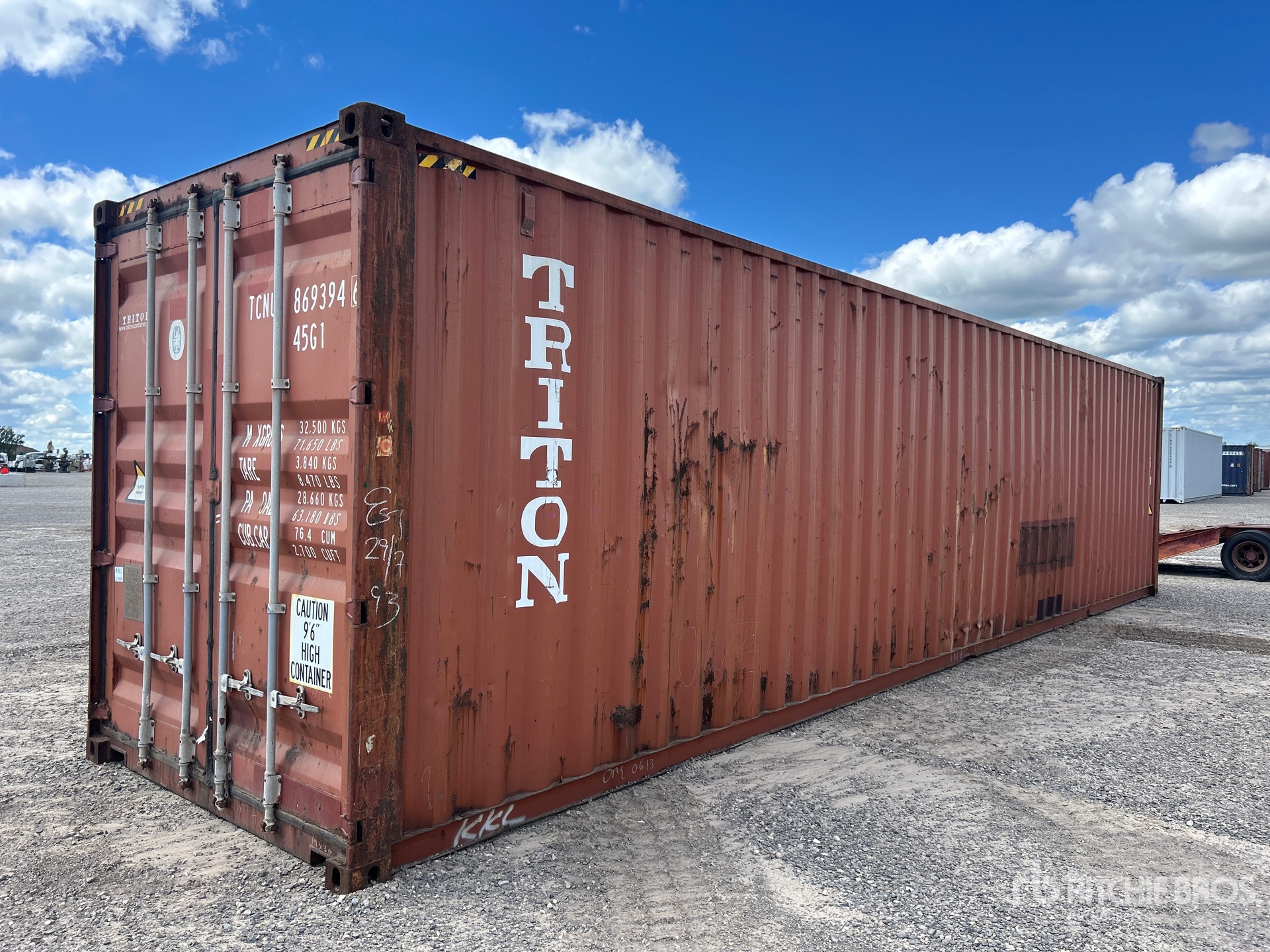 2010 40 ft High Cube Storage Container