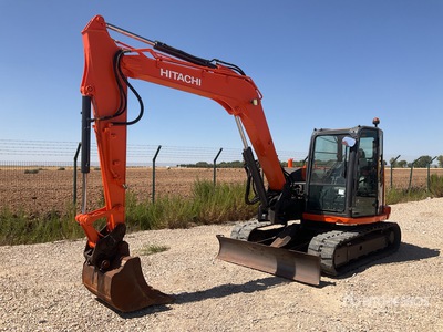 2016 Hitachi ZX85USB-5 حفارة بجنزير