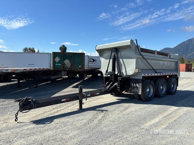 2006 Langfab 14 ft 6 in Tri/A Pup Dump Trailer