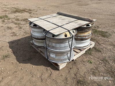 Quantity of (8) 22.5 inch Steel (6) and Aluminum (2) Wheels