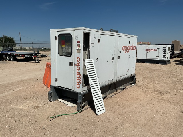 2011 Aggreko 125 kVA Skid-Mounted Generator Set (Inoperable)