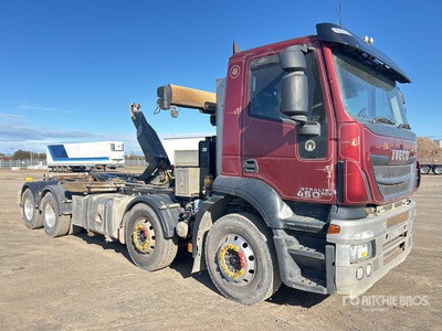 2014 Iveco Stralis 450 8x4 Twin-Steer フックトラック