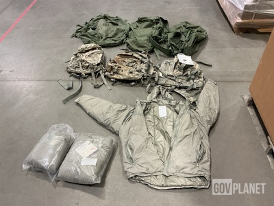 (17) Extreme Cold Weather Parkas, (14) Assault Packs & Assorted Items