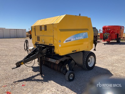 2008 New Holland BR6090 S/A Round Baler