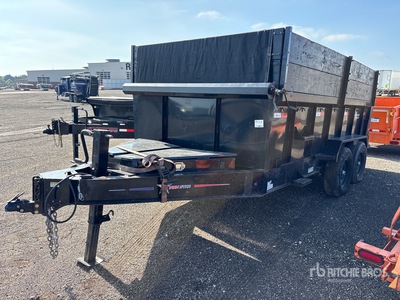 2026 Iron Star 14 ft T/A Tipping Utility Trailer