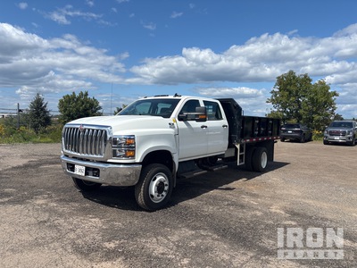 2023 International CV515 4x4 Crew Cab Kiepwagen met open laadbak
