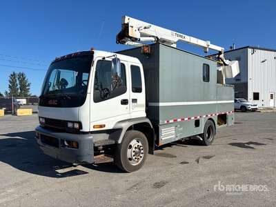 2009 Terex LT36 36 ft on 2010 GMC T6500 4x2 Extended Cab Van Mounted Aerial Lift