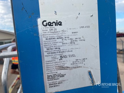 2019 Genie GR20 Vertical Mast Lift