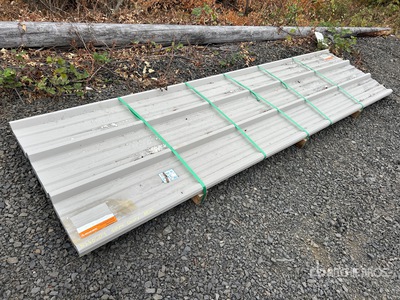 Quantity of (50) 2025 Kit Containers Gray Galvalume Panels (Unused)