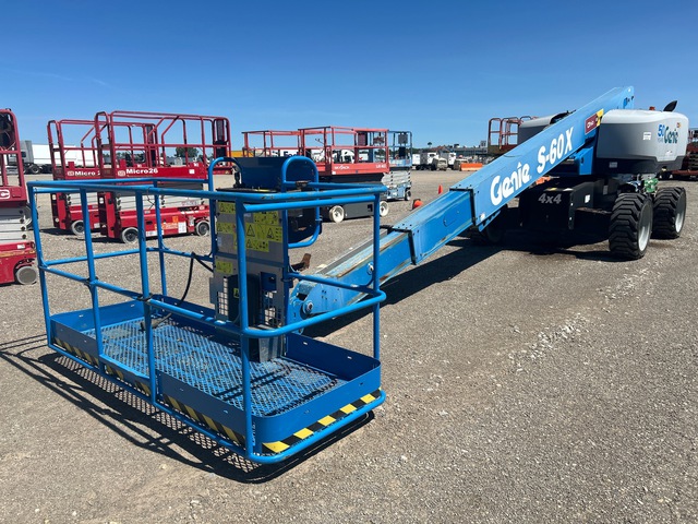 2016 Genie S-60X 4WD Diesel Telescopic Boom Lift