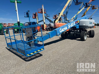 2016 Genie S-60X 4WD Diesel Telescopic Boom Lift